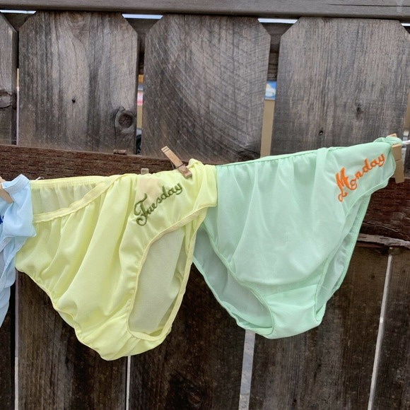 Vintage 1960's Panties Day of the Week Deadstock - Picture 2 of 10